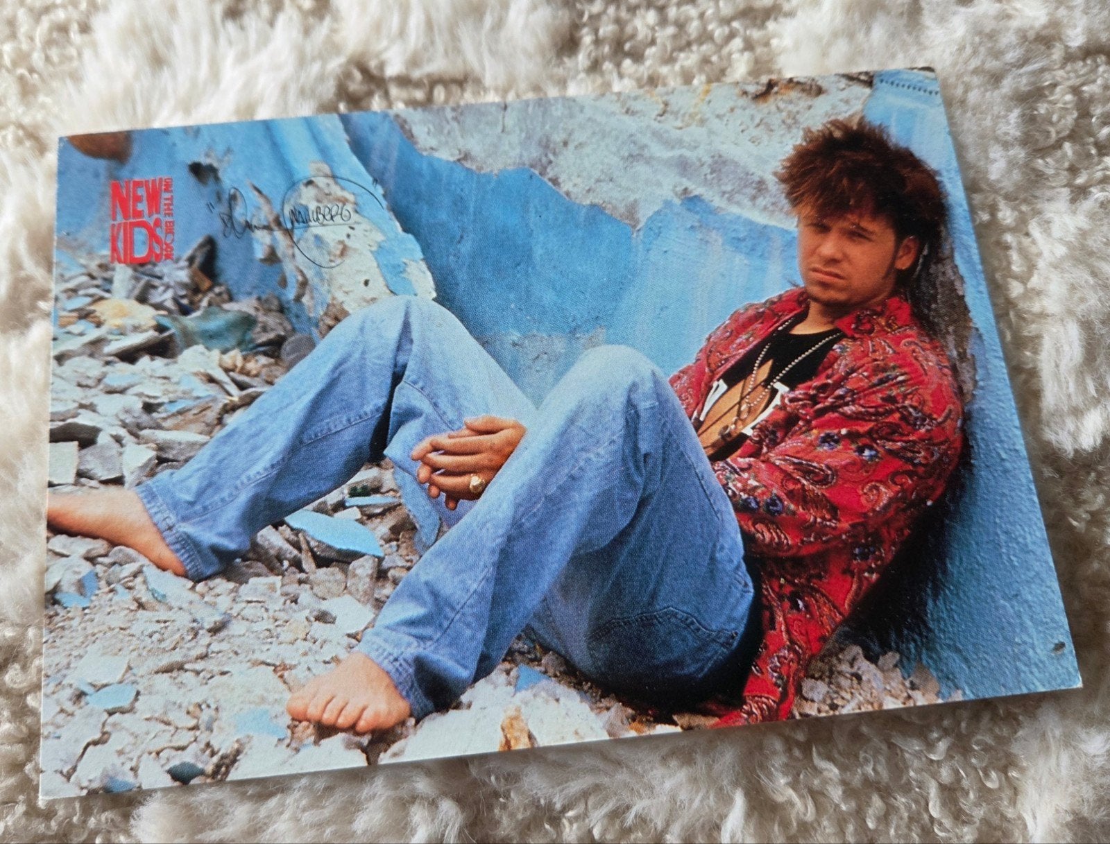 New Kids On The Block Donnie Wahlberg Ansichtkaart 1991, Verzenden, 1980 tot heden, Ongelopen, Sterren en Beroemdheden