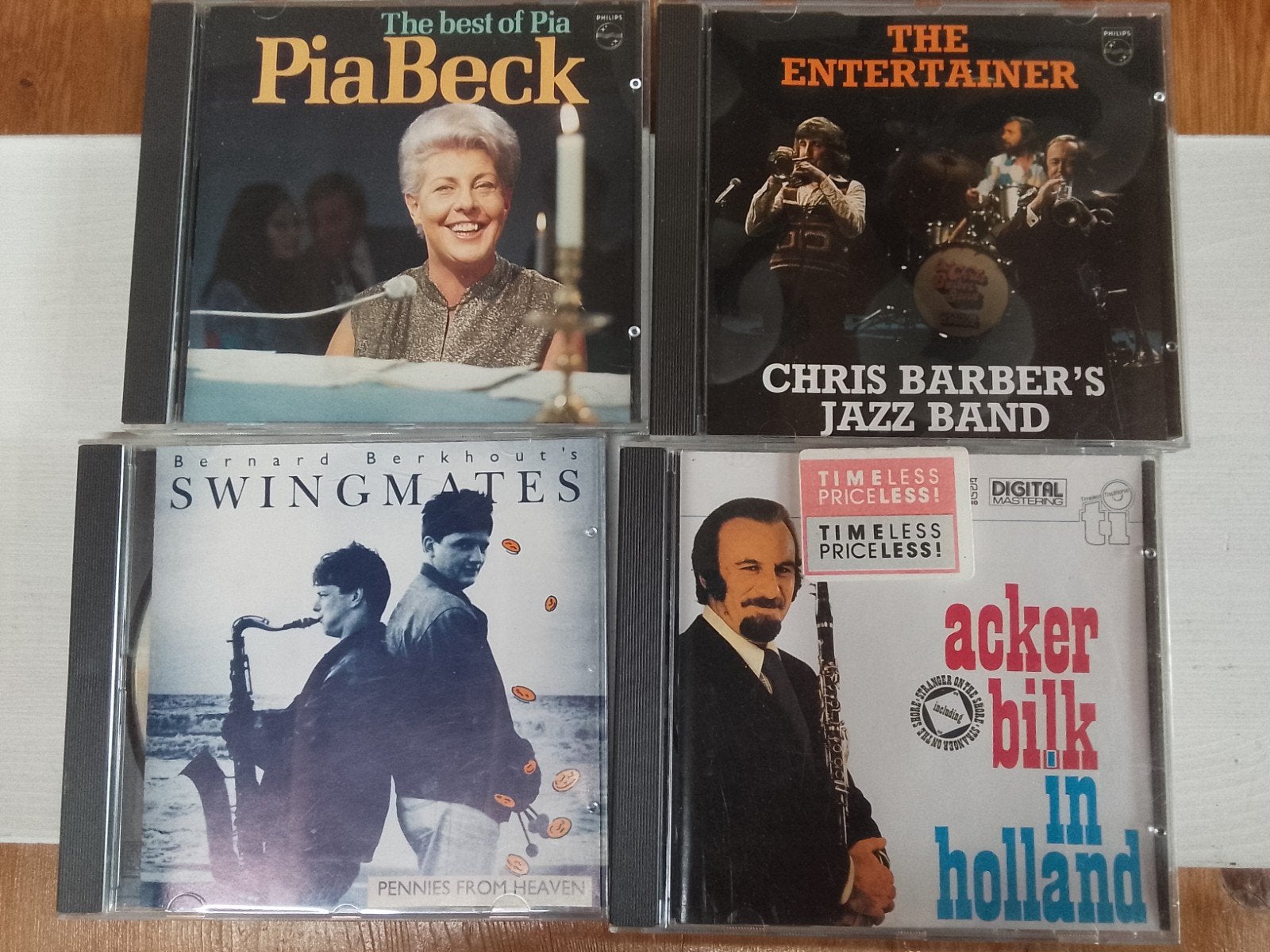 4 jazz CD's oa Pia Beck en Chris Barber, Ophalen of Verzenden, 1980 tot heden, Zo goed als nieuw, Jazz