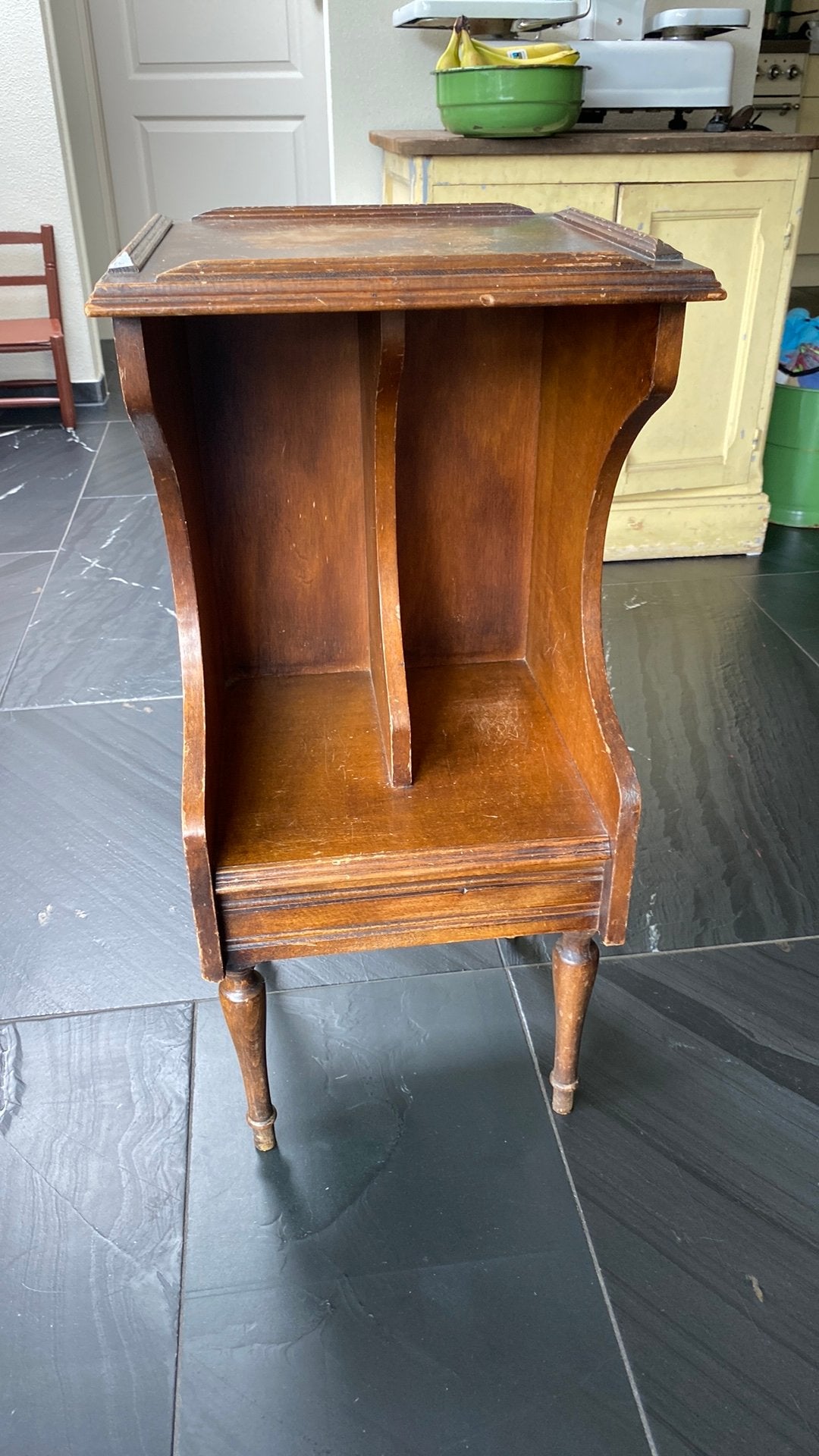 Vintage kastje, Ophalen