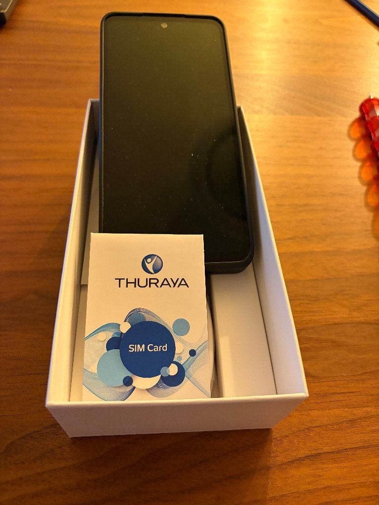 Thuraya One Android en Sateliet telefoon, Ophalen, Overige modellen, Zwart, Touchscreen