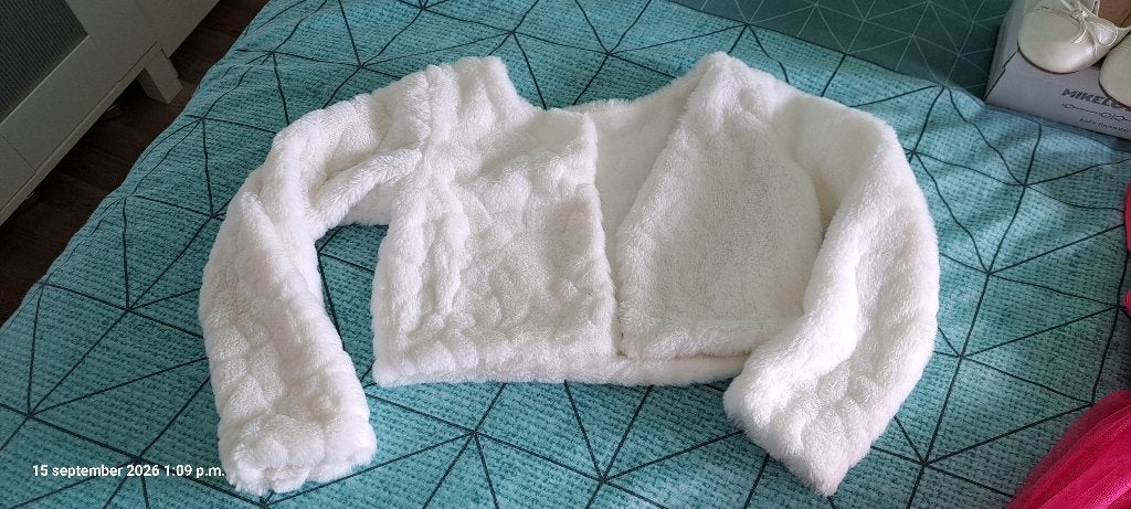 Mooie jurk, schoentjes en bolero maat 12 ongeveer 134- 140, Kinderen en Baby's, Meisje, Ophalen of Verzenden, Zo goed als nieuw