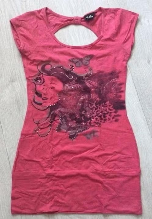 Roze lange top van Royal chicks maat S, The Sting, Ophalen of Verzenden, Zo goed als nieuw, Korte mouw