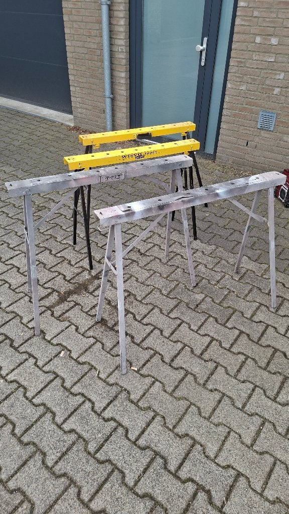 4x inklapbare schragen / bokken schraag bok, Ophalen, Gebruikt, 70 tot 120 cm, ,