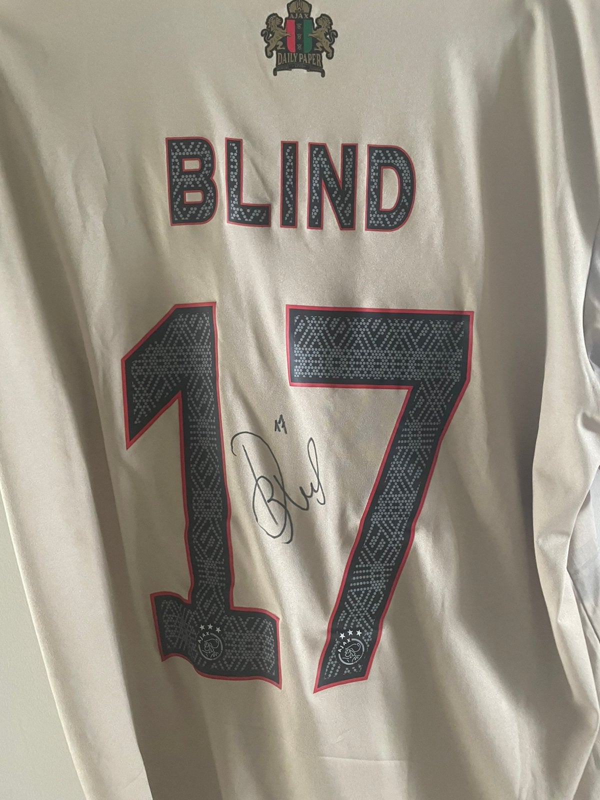 Daley blind gesigneerd ajax shirt, Ophalen of Verzenden, Zo goed als nieuw, Ajax, Shirt