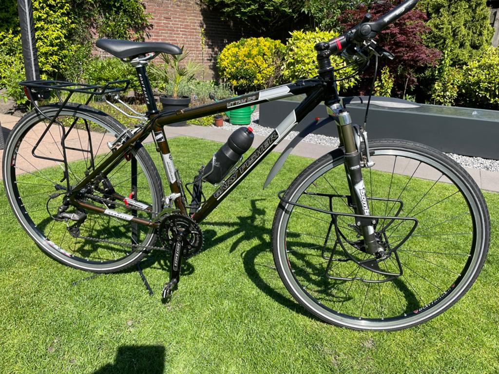 Vakantiefiets Gary Fisher met tassen, Fietsen en Brommers, Overige merken, 28 inch, Velgrem, 47 tot 50 cm
