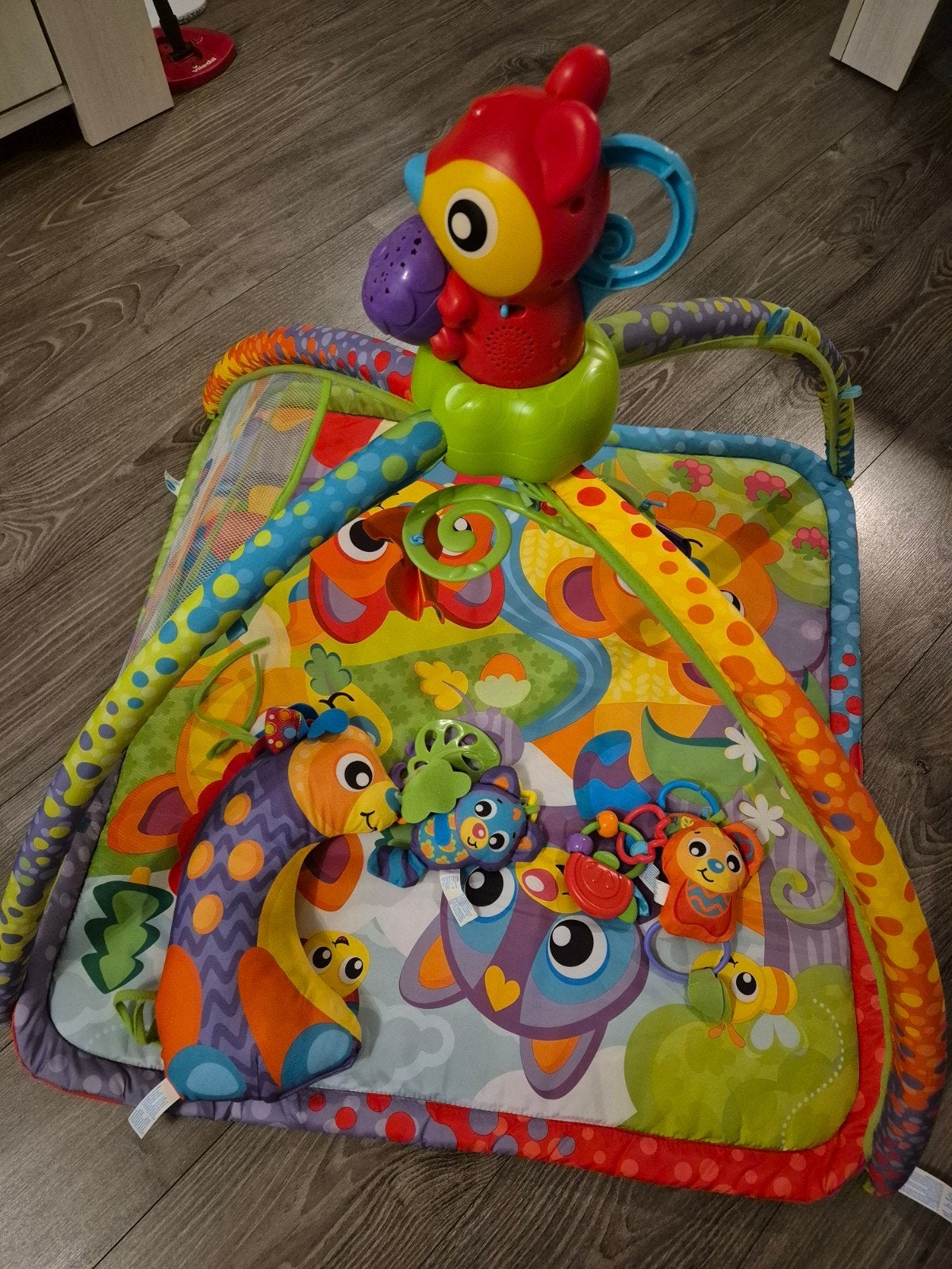 Playgro 4-in-1 Woodlands Muziek & Projector Speelkleed, Ophalen, Zo goed als nieuw, Speelkleed, Met licht