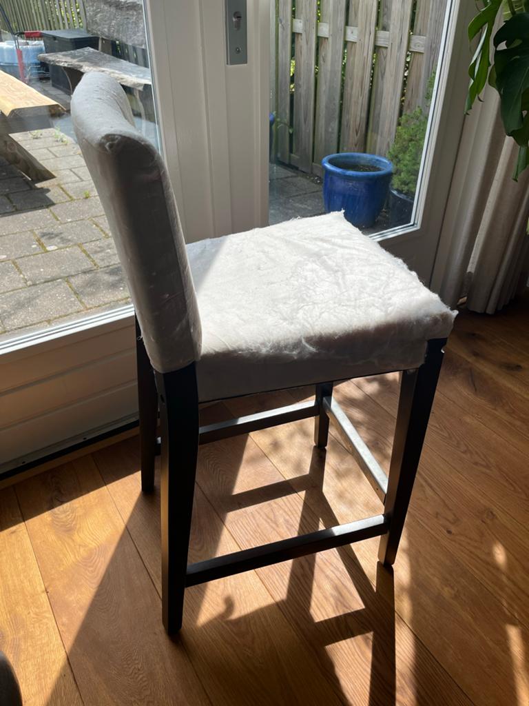 IKEA Henriksdal barkruk - zonder hoes, Ophalen, Gebruikt, Met voetsteun, Hout