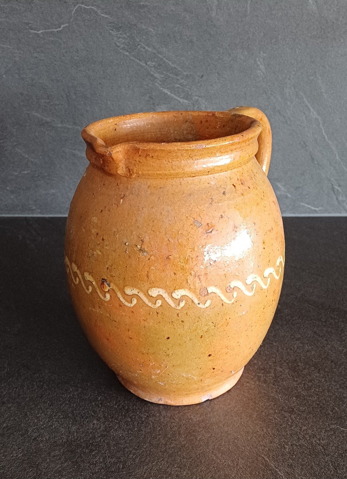 Bodemvondst : Oude Schoongemaakte Grote Aardewerk Kan € 25, Antiek en Kunst, Antiek | Keramiek en Aardewerk, Ophalen