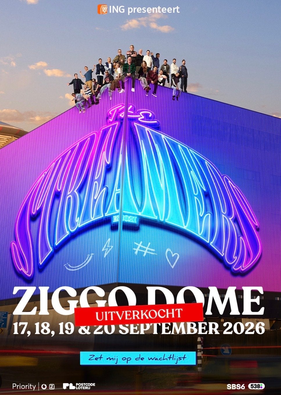 Streamers tickets 17 september 19:00 uur, Twee personen, September