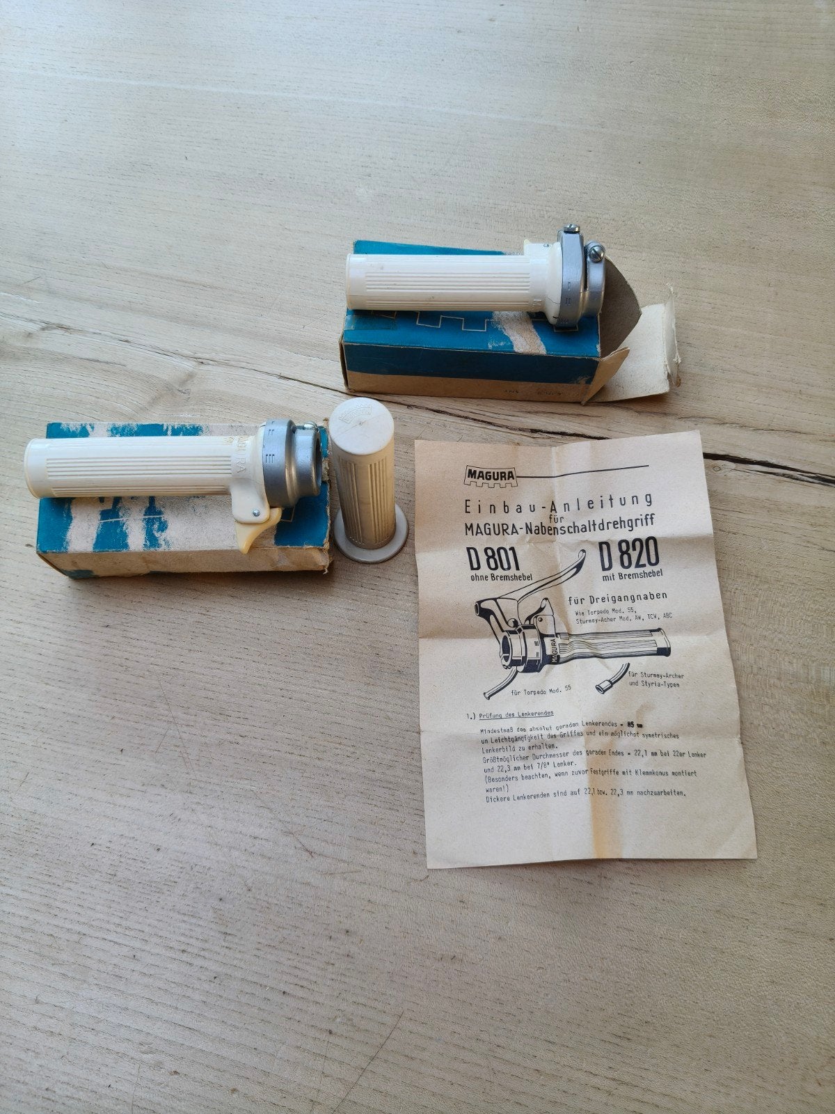 Magura 3 versnellings schakeldraaigreep Torpedo Mod. 55, Oldtimerfiets, Magura, Overige typen, Nieuw