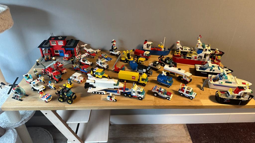 Grote collectie LEGO City voertuigen en gebouwen, Ophalen of Verzenden, Gebruikt