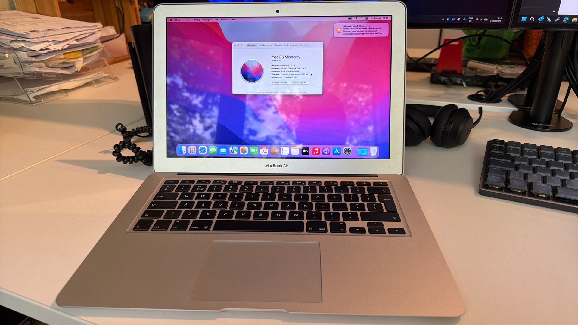 MacBook Air 2017, Computers en Software, Apple Macbooks, Ophalen, 13 inch, Minder dan 2 Ghz, Zo goed als nieuw