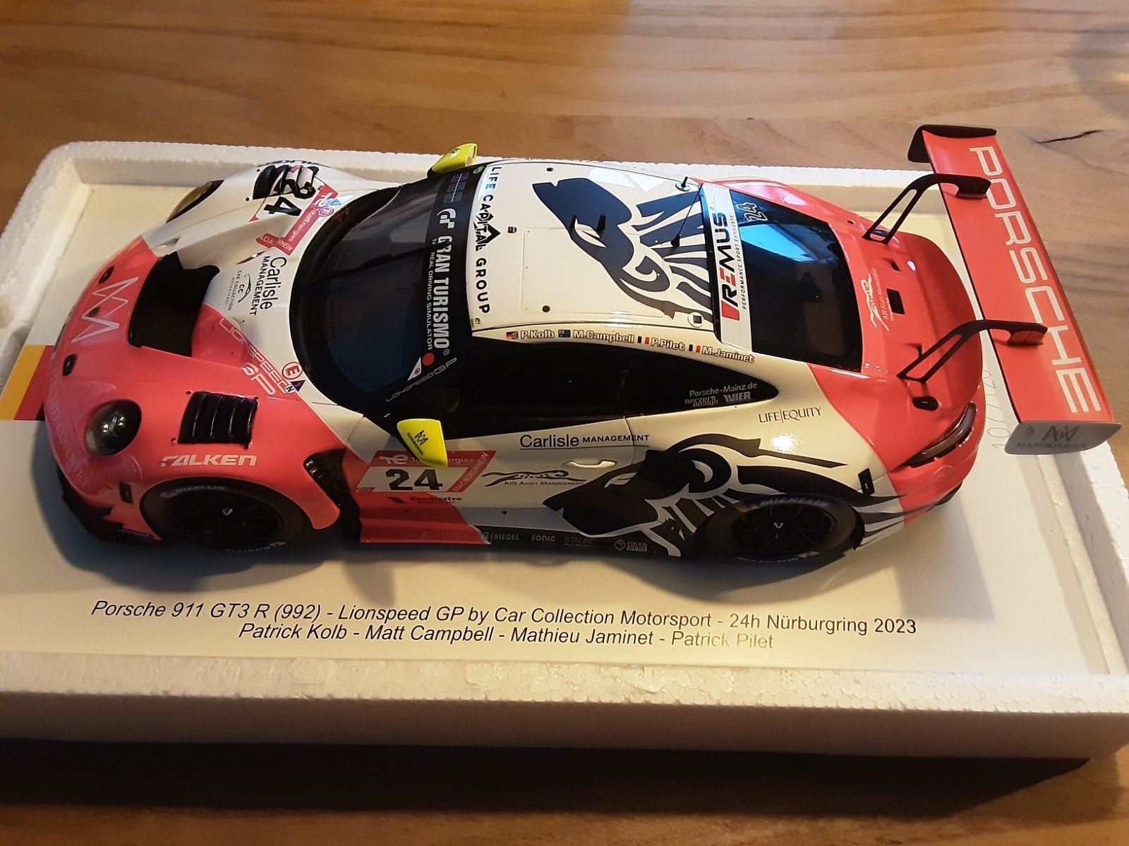 Porsche 911 GT3 R Lionspeed GP by Car Collection Motorsport, Ophalen of Verzenden