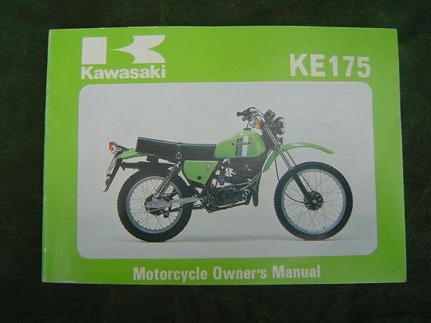 Kawasaki KE175 1980 motorcycle owner's manual KE 175-D3, Ophalen of Verzenden, Kawasaki