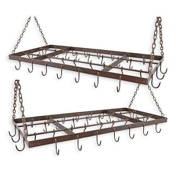 Prachtig metalen potten en pannen rek nieuw uit de doos, Ophalen, Overige typen, Onbekend, Nieuw