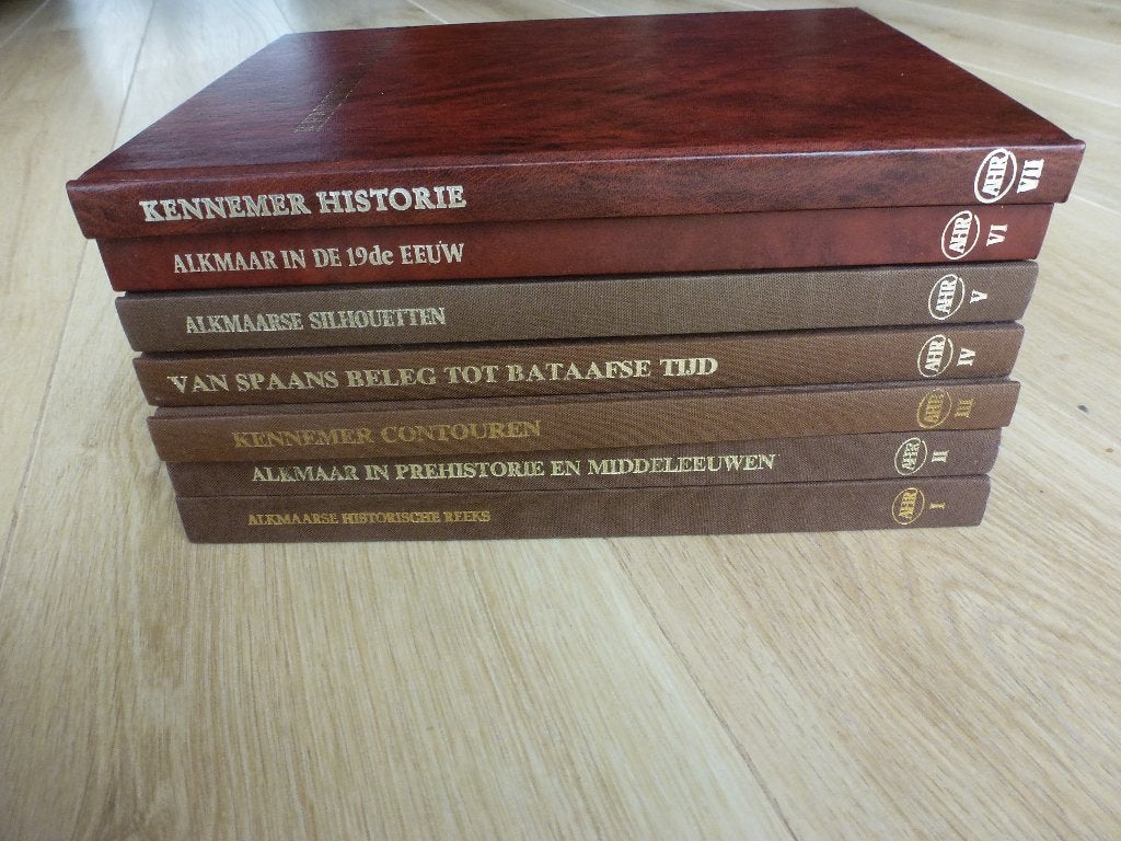 Alkmaarse historische reeks deel 3 t/m 7, Gelezen, 19e eeuw, Diverse auteurs, Ophalen of Verzenden