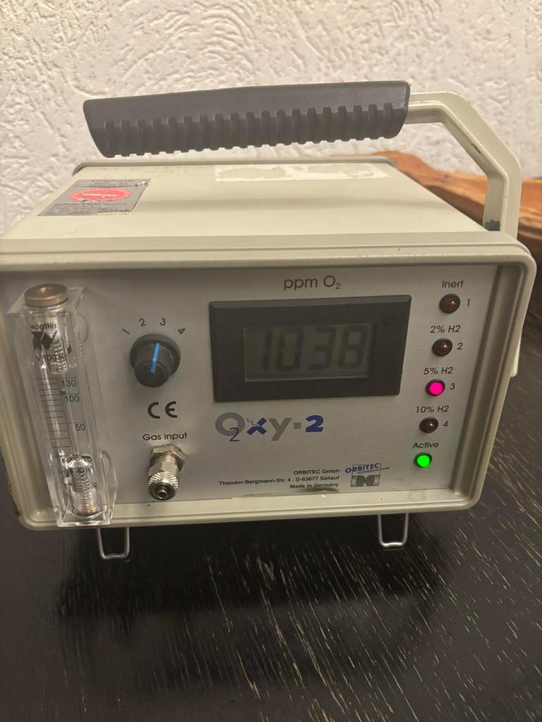 ORBITEC OXY-2 Zuurstofmeter PPM O2 Analyzer, Ophalen of Verzenden, Gebruikt, Overige meters