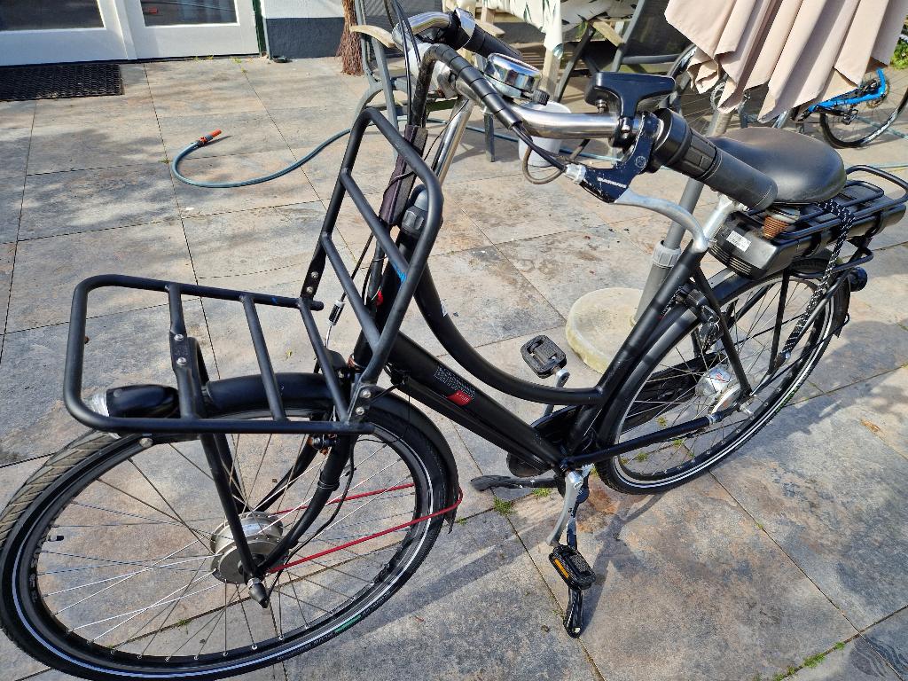 Batavus Xposure E - Go zwart dames fiets, Fietsen en Brommers, Elektrische fietsen, Gebruikt, Batavus, 51 tot 55 cm, 30 tot 50 km per accu