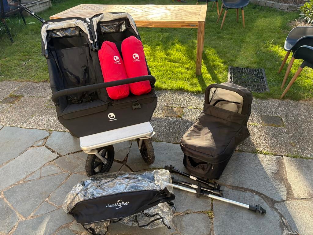 Easywalker dubbele kinderwagen, Gebruikt, Duowagen, Combiwagen, Ophalen