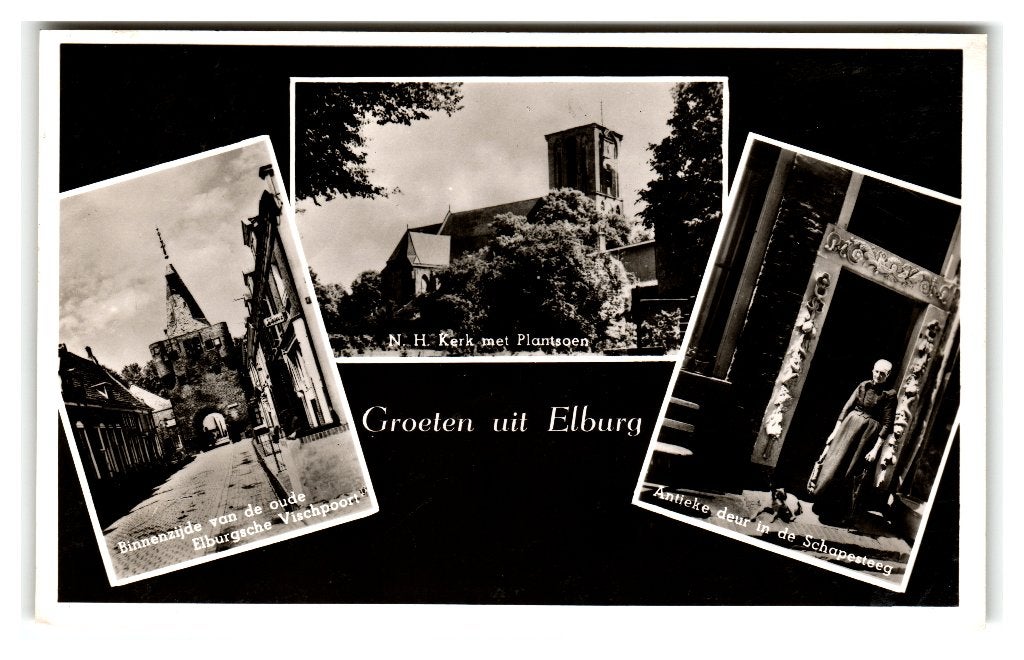 Elburg, Groeten uit Elburg, Verzenden, 1940 tot 1960, Gelopen, Gelderland