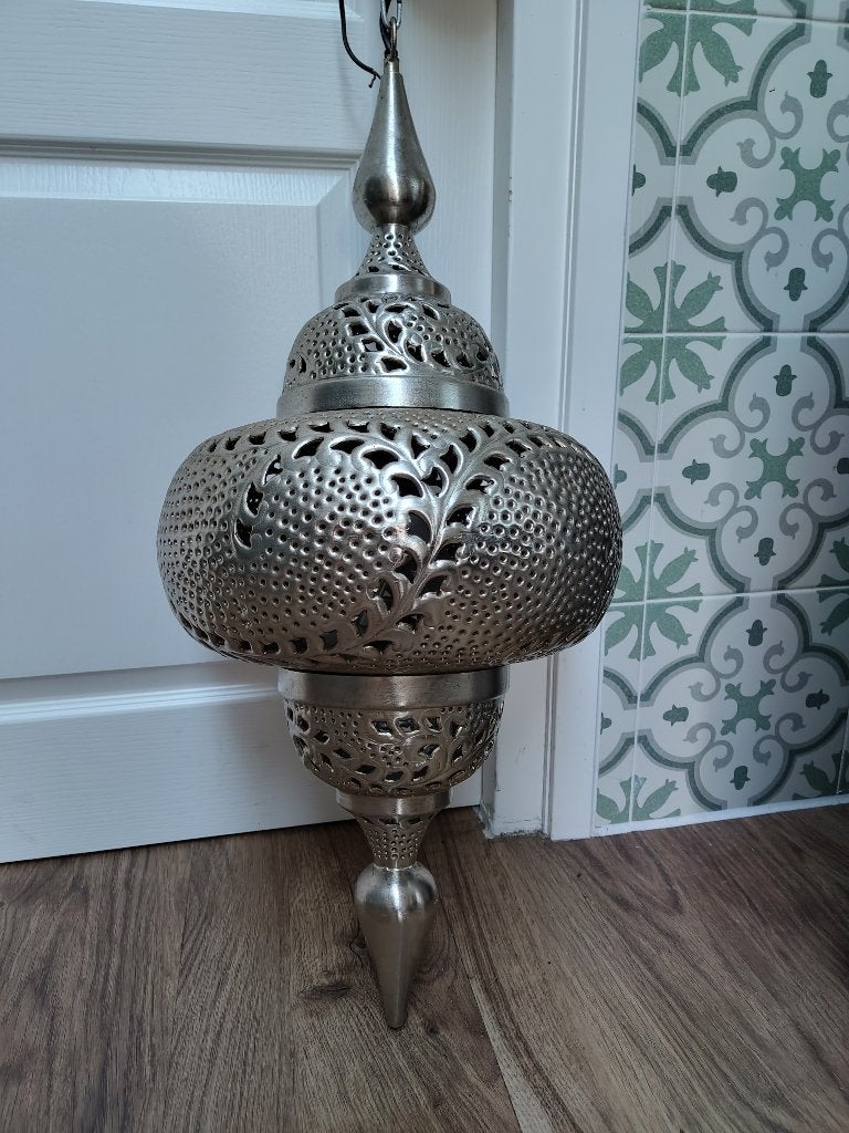 Marokkaanse lamp, Huis en Inrichting, Ophalen, Zo goed als nieuw, Metaal, E27 (groot)