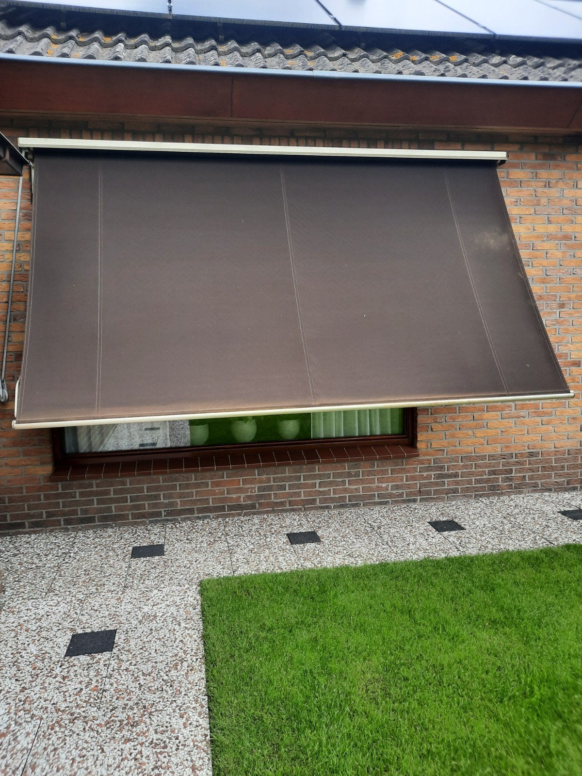 3 zonneschermen met bijna nieuw doek, Ophalen, Nieuw