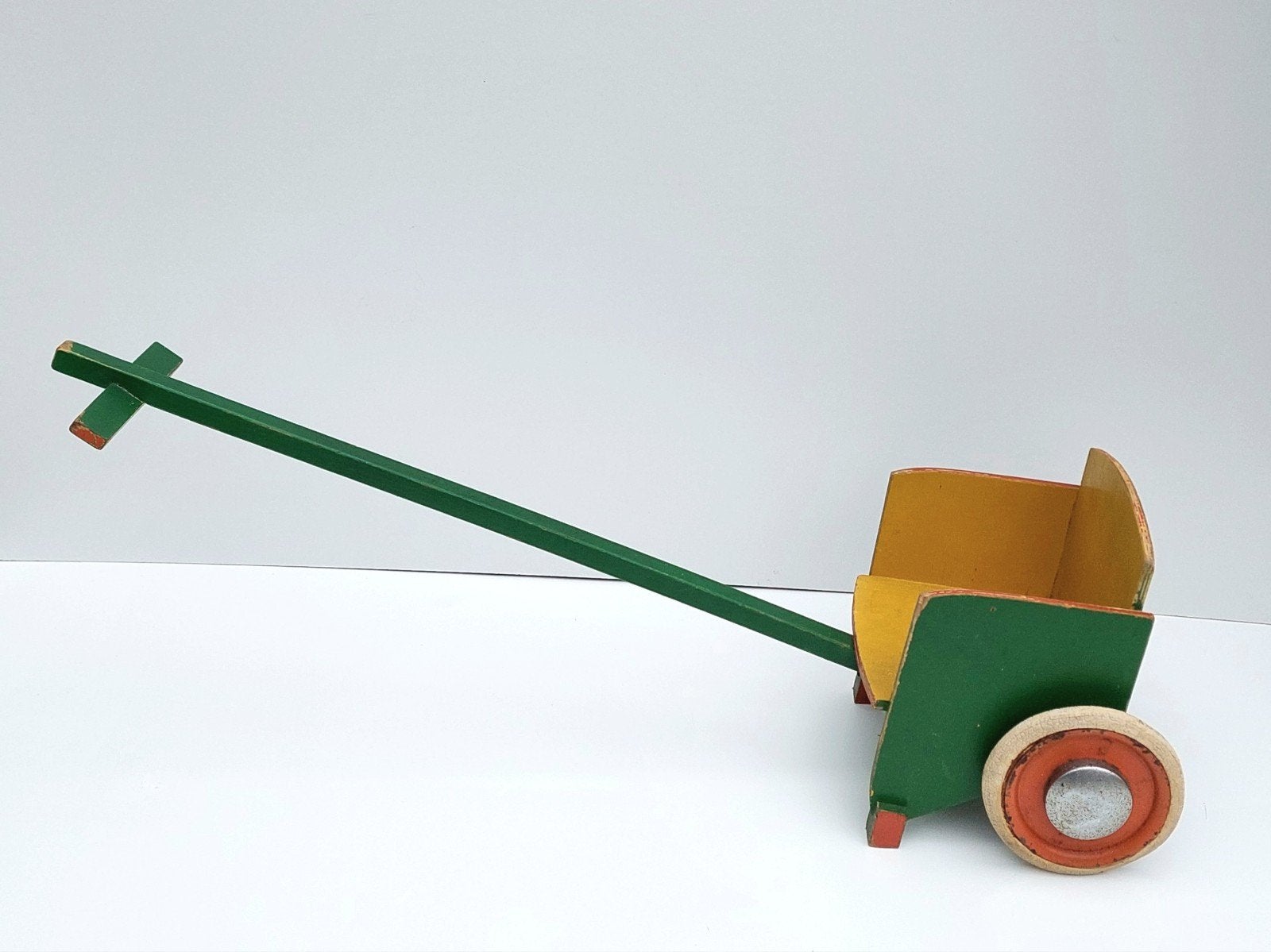 ADO Ko Verzuu Houten Speelgoed Poppenwagen Sulky Trekkar, Antiek en Kunst, Ophalen of Verzenden