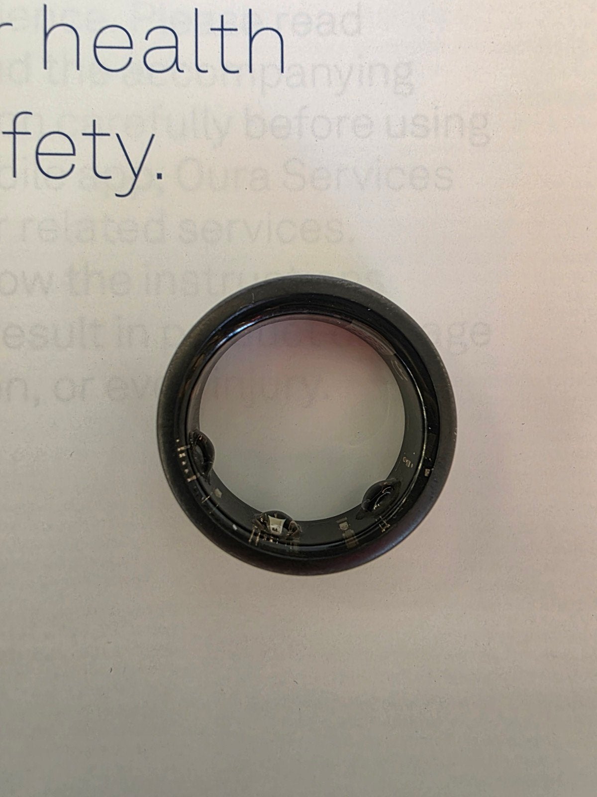 Oura Ring Gen3 Horizon Stealth US9 - Slimme gezondheidsring, Gebruikt, Oura, Verzenden, Waterdicht