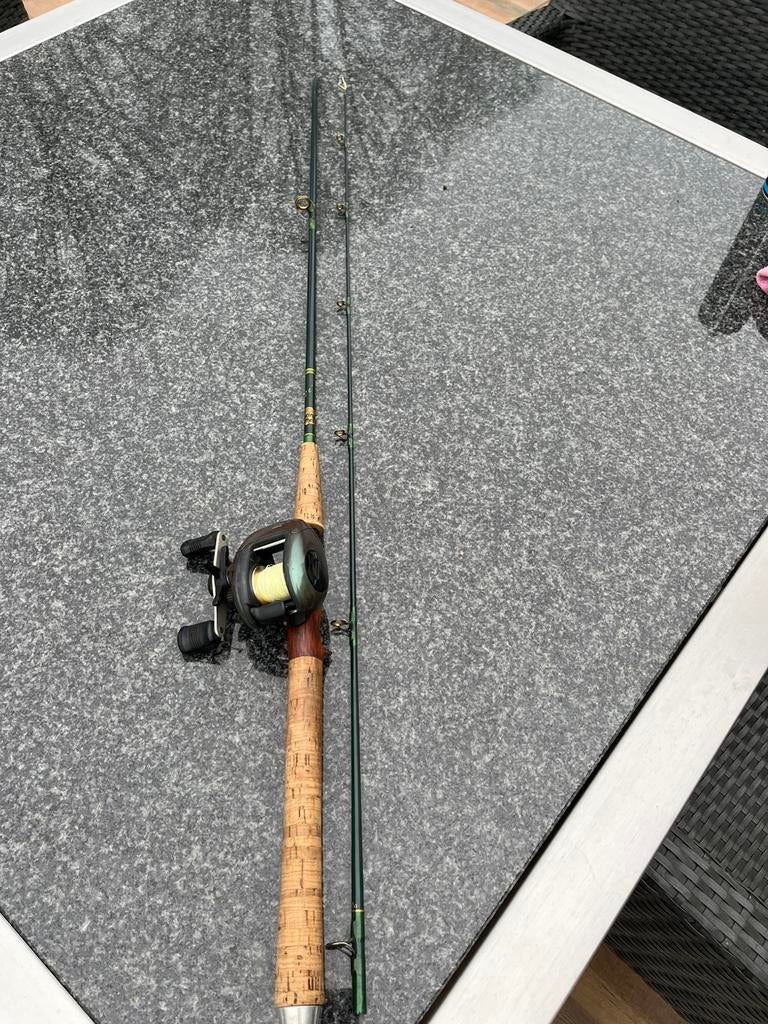 Verticaalhengel met shimano reel, Watersport en Boten, Ophalen of Verzenden, Gebruikt, Overige typen