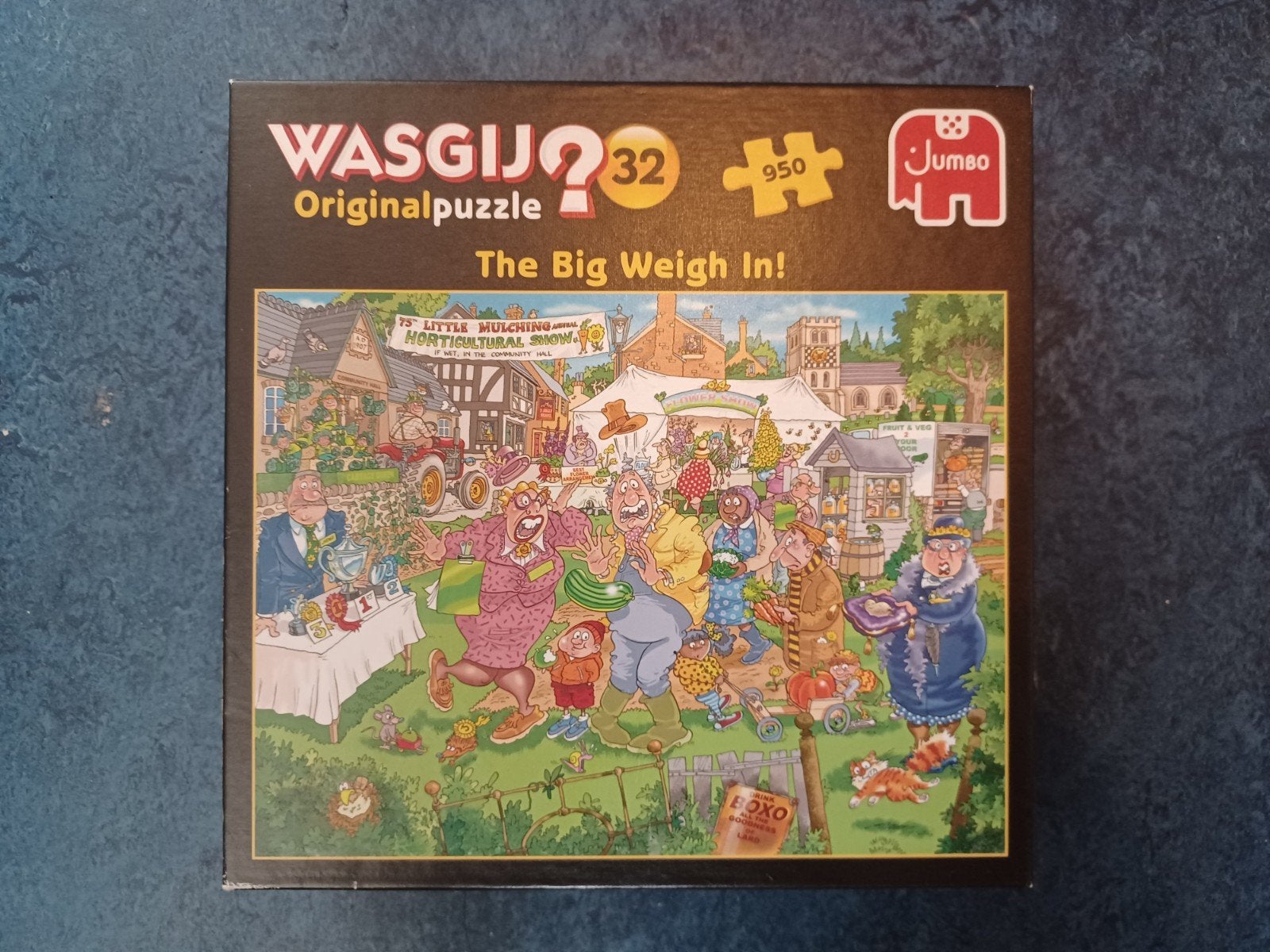 Wasgij Original 32 'The Big Weigh In!' Legpuzzel 950 stukjes, Ophalen of Verzenden, 500 t/m 1500 stukjes, Gebruikt, Legpuzzel
