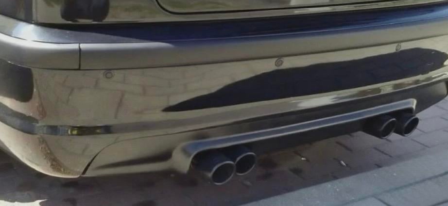 OEM BMW E46 Sedan M Tech II Achterbumper Sapphire Black, Ophalen, Gebruikt, Achter, Bumper