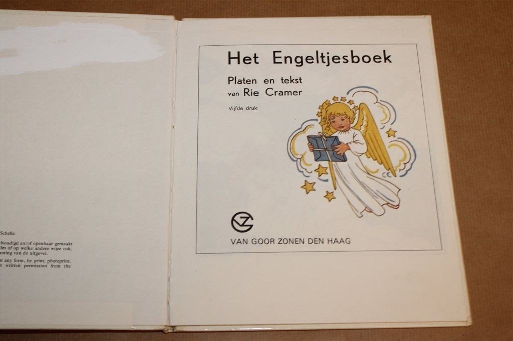 Het Engeltjesboek — Rie Cramer Versjes met Kleurenprenten, Ophalen of Verzenden, Gelezen