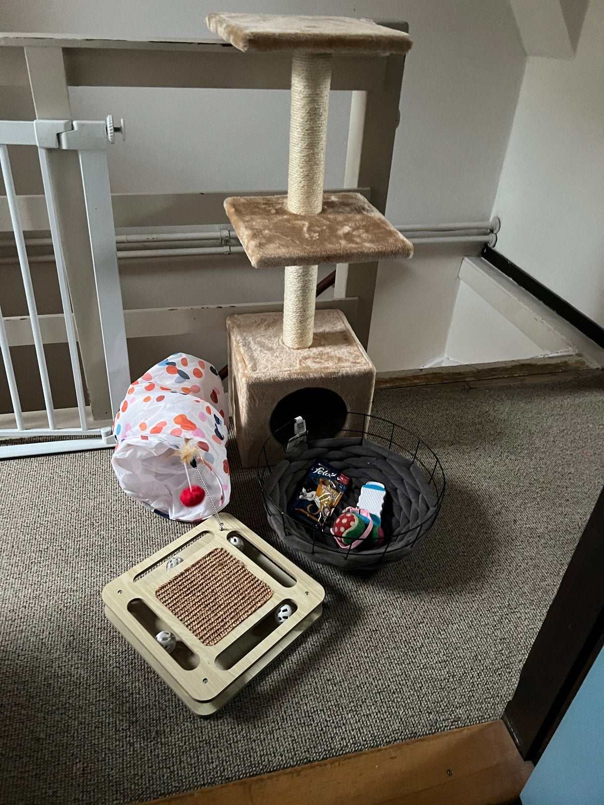 Cat things/tall scratching house, Ophalen