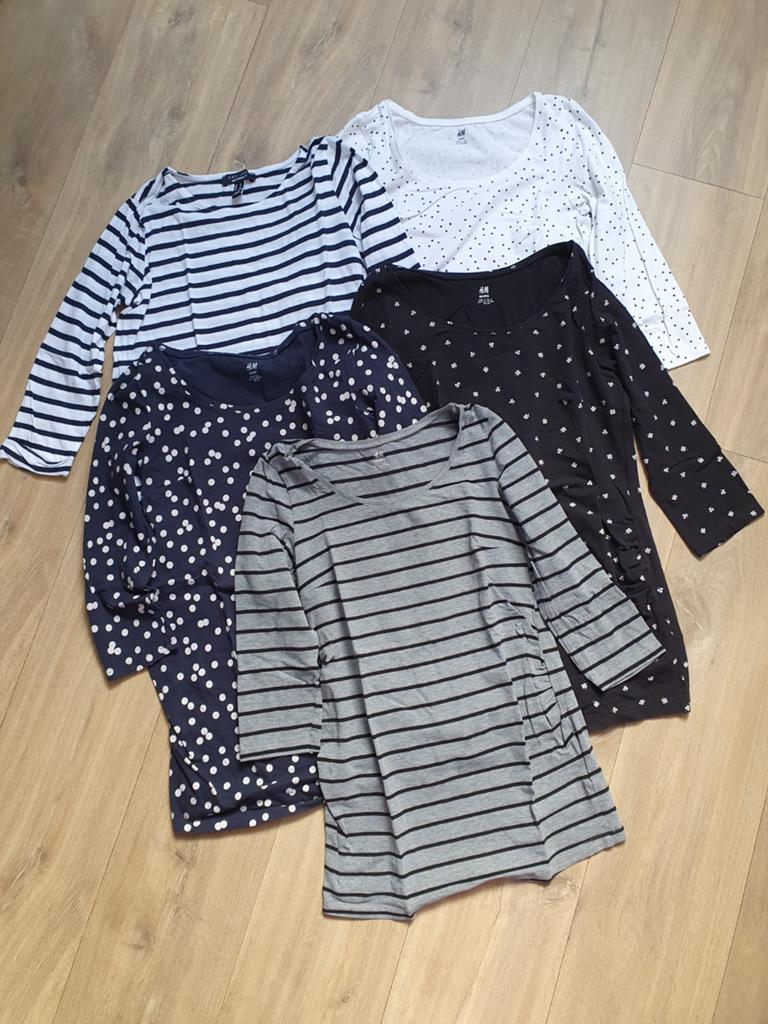 Set van 5 positieshirts met 3/4 mouw, Kleding | Dames, Positiekleding, H&M, Maat 36 (S), Gedragen, Shirt of Top