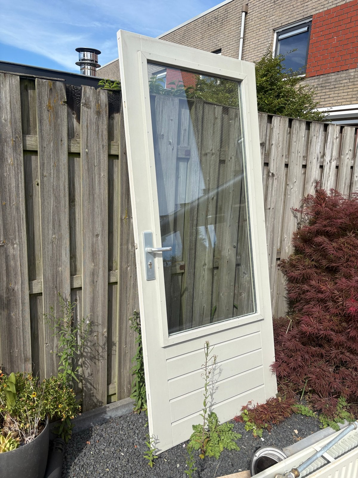 Buitendeur in goede staat - 93 x 211,5 cm, Ophalen, Gebruikt, 80 tot 100 cm, Buitendeur