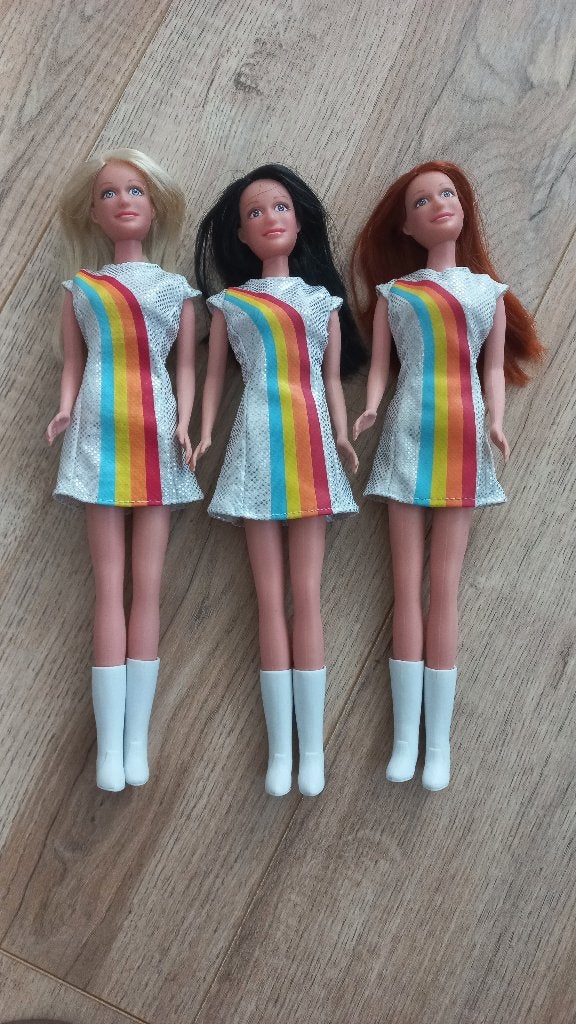 K3 set van 3 Barbiepoppen, Ophalen of Verzenden, Zo goed als nieuw, Barbie