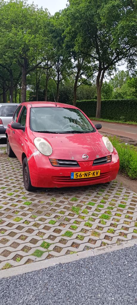 Nissan Micra 2003 automatic transmission, Auto's, Nissan, Particulier, Micra, Benzine, Euro 3, Sedan, Automaat, Rood, Beige, Velours