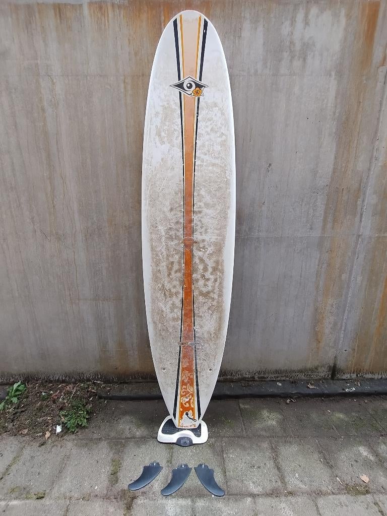 Thé board: Bic Malibu Natural Surf 7'9'', Watersport en Boten, Golfsurfen, Ophalen, Gebruikt, Longboard, Met vinnen