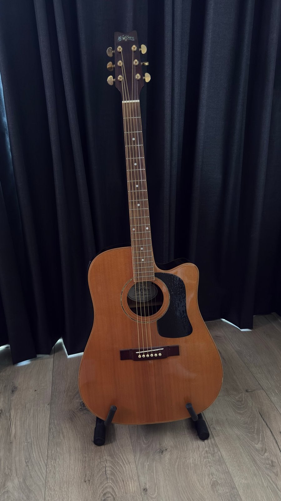 Washburn D10SCE Electro-Akoestische Gitaar met hoes, Ophalen, Gebruikt, Western- of Steelstringgitaar, Met (piezo-)element