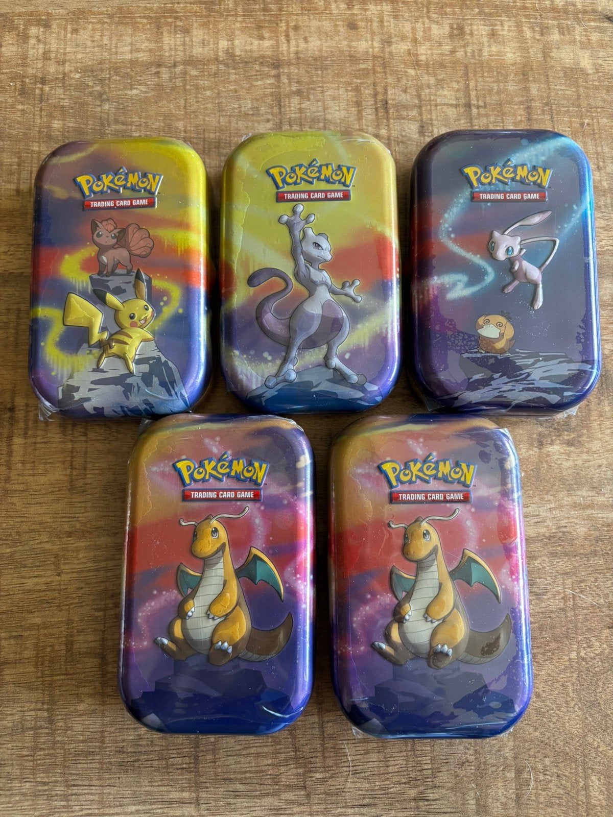 Pokemon Kanto tins 5 stuks (setverkoop), Ophalen of Verzenden, Nieuw, Overige typen