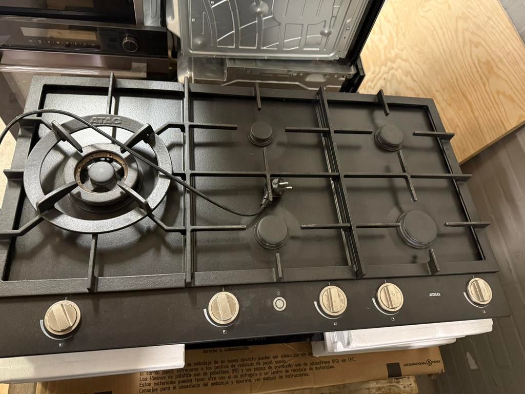 Atag HG9792CA1H gaskooplaat 90cm, Ophalen, Zo goed als nieuw, Inbouw, Gas