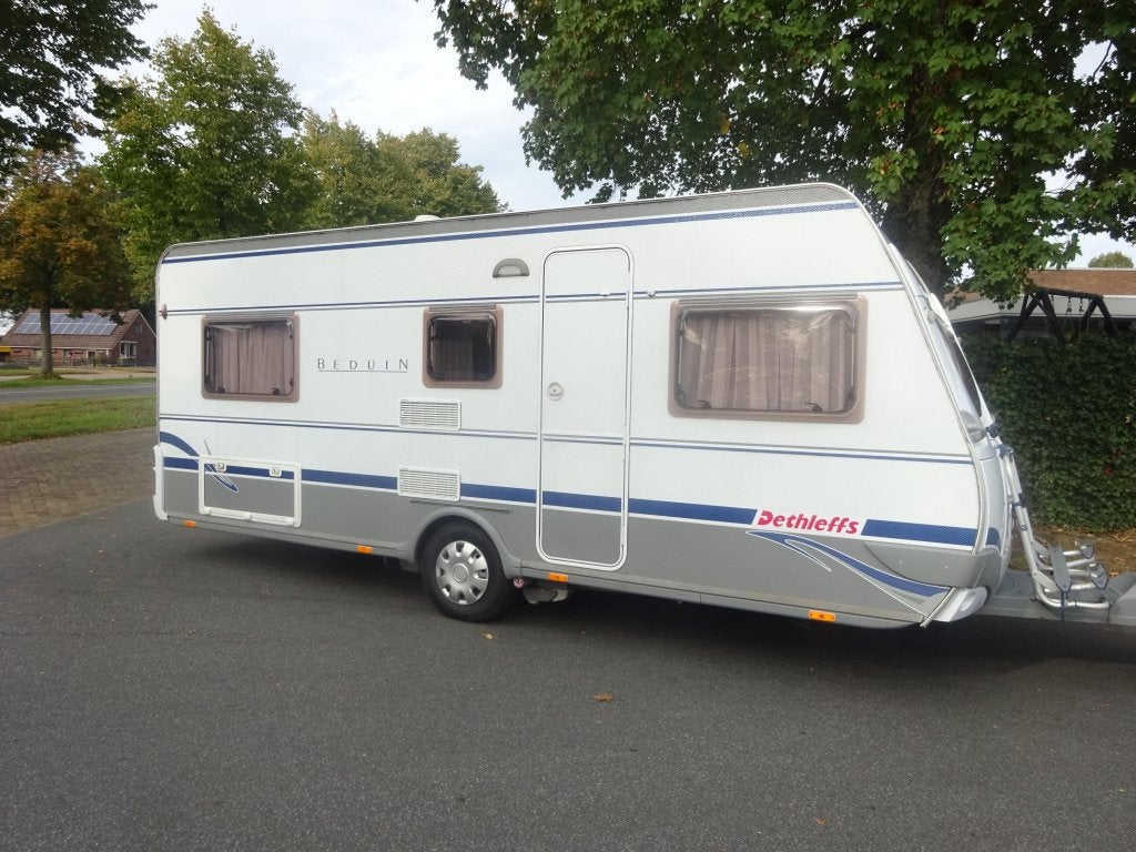 Dethleffs Beduin 540 Met Enkele Bedden+Mover, Rondzit, Fietsenrek, Bedrijf, Dethleffs