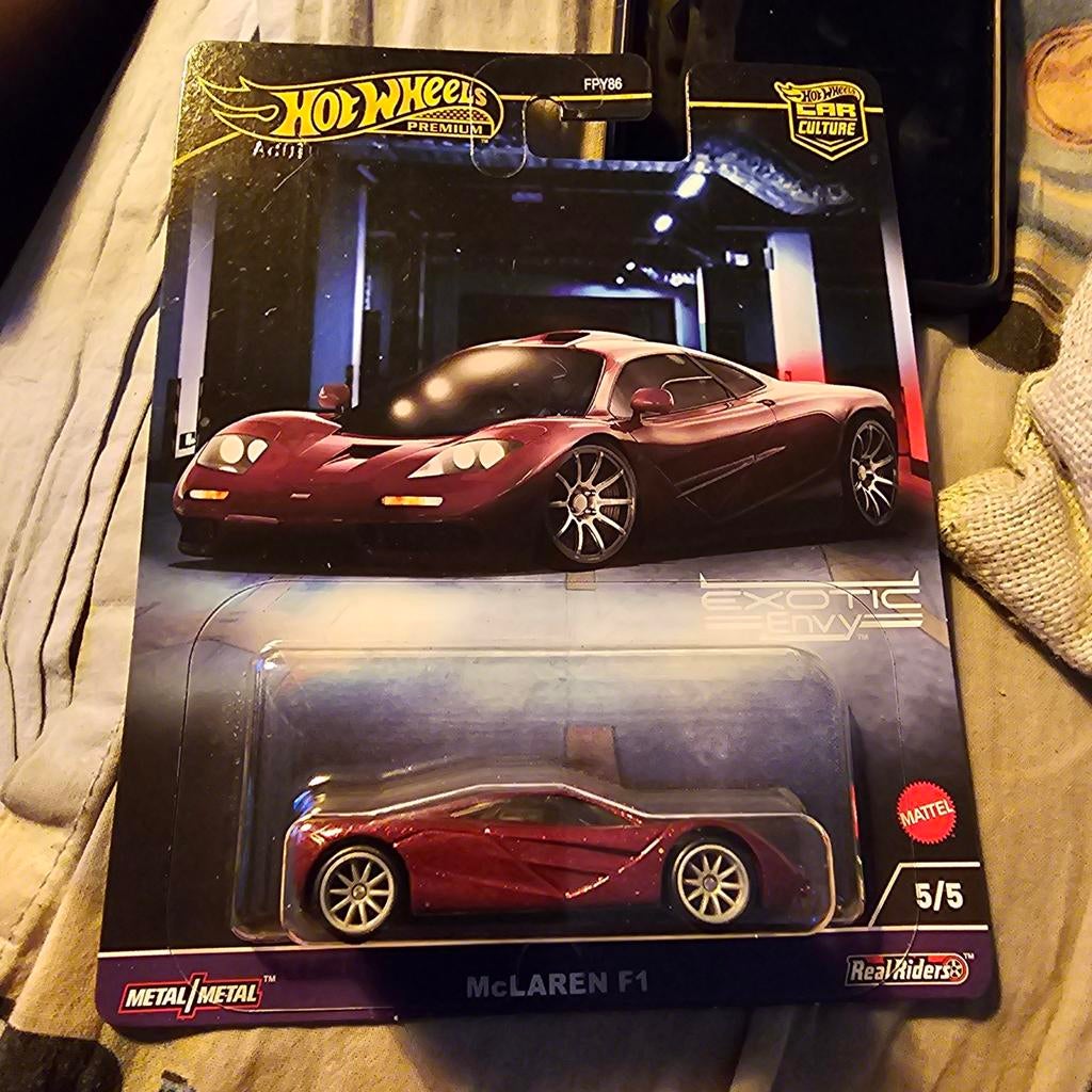 Hot Wheels Premium McLaren F1 - Exotic Envy 5/5, Kinderen en Baby's, Speelgoed | Speelgoedvoertuigen, Nieuw, Ophalen of Verzenden