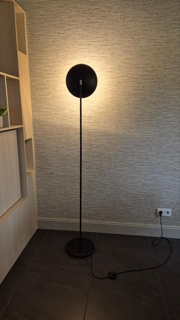 Dimbare vloerlamp - goede conditie - 180cm, Ophalen, Zo goed als nieuw, Metaal, 150 tot 200 cm
