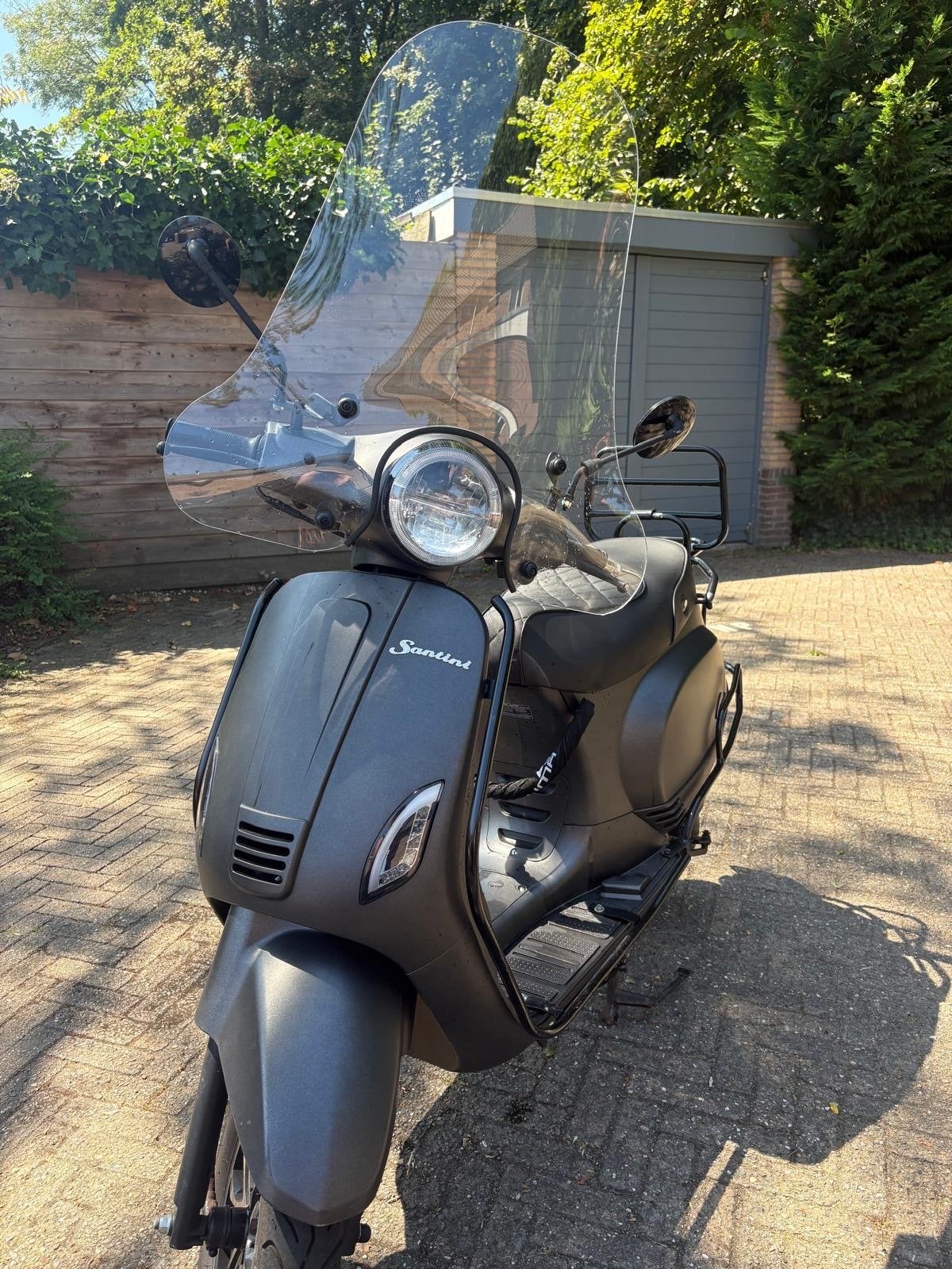 Santini Scooter Capri Digtal Mat Zwart - Zo goed als nieuw, Zo goed als nieuw, Benzine, Ophalen, Overige merken