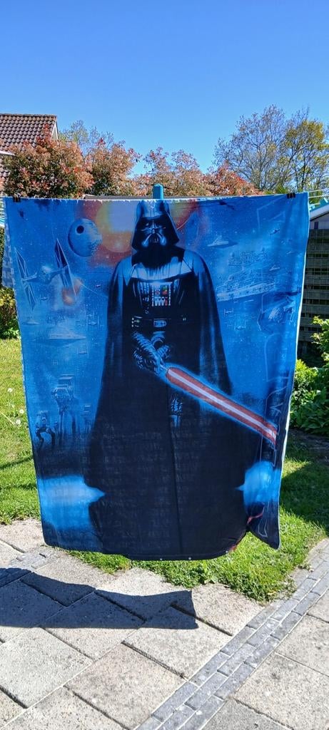 1 persoons Star Wars Darth Vader kantoenen dekbedovertrek, Ophalen of Verzenden, Gebruikt, Jongetje, Dekbedovertrek