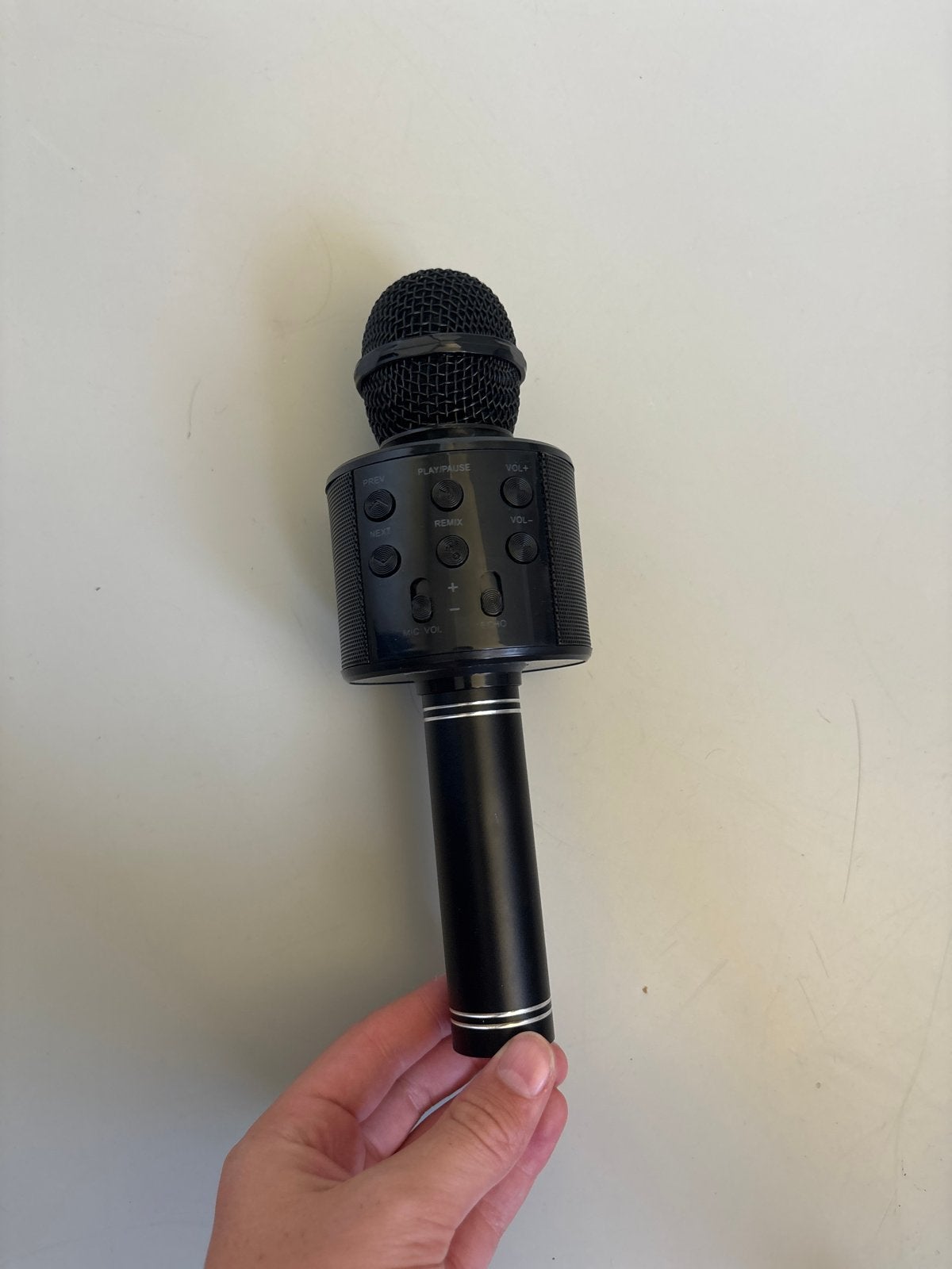 N-GEAR Karaoke Microfoon met Discobal - Geluidsgestuurd, Ophalen of Verzenden, Gebruikt, Zangmicrofoon, Draadloos