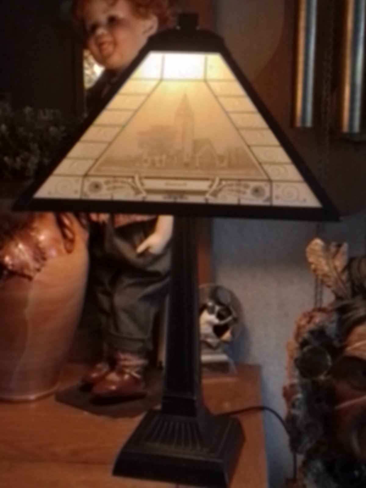 Prachtige Sliedrecht lamp met lokale bezienswaardigheden, Ophalen of Verzenden