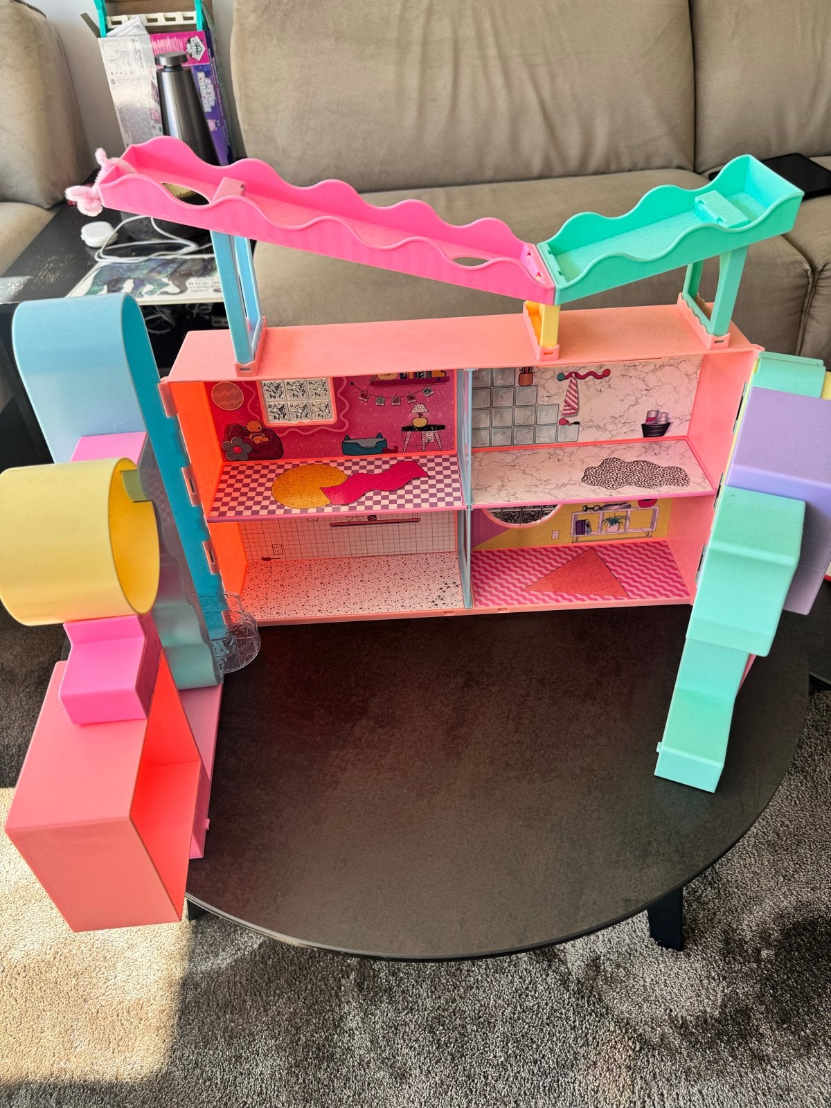 L.O.L. Surprise! OMG Huis met glijbanen en kamers, Kinderen en Baby's, Ophalen, Gebruikt, Poppenhuis
