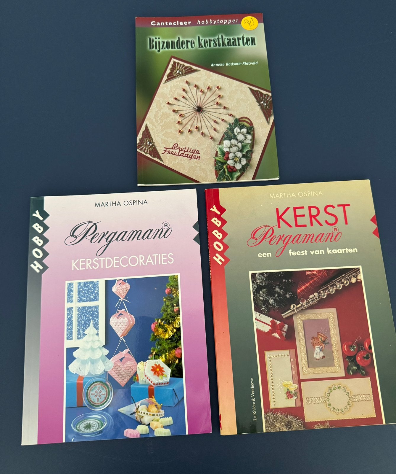 3x Kerst hobby boeken cantecleer decoraties + kaarten maken, Ophalen of Verzenden, Gebruikt